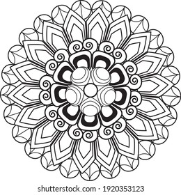 mandala relaxing design anti stress meditation