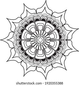 mandala relaxing design anti stress meditation