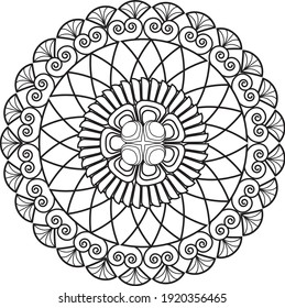 mandala relaxing design anti stress meditation