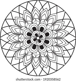 mandala relaxing design anti stress meditation