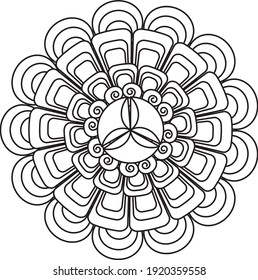 mandala relaxing design anti stress meditation