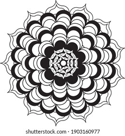 mandala relajante patrón anti estrés meditación