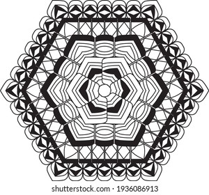Mandala entspannende Muster Anti Stressfärbung Meditation