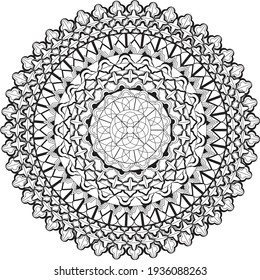 Mandala relajante patrón anti estrés colorante meditación