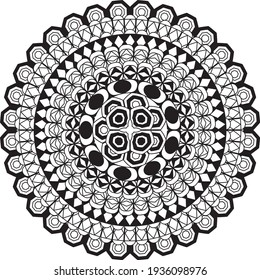 Mandala entspannende Muster Anti Stressfärbung Meditation