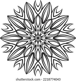 Mandala entspannendes Muster Anti-Stress-Färbung