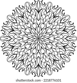 mandala relaxing pattern anti stress coloring meditating