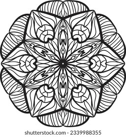 Mandala relaxing pattern anti stress design meditation