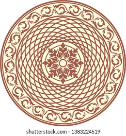 Mandala, rosette, eight-pointed star, set of Ornamental vector rosettes, snowflakes on white background