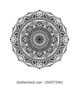 Mandala round circle. Vector ornaments design.