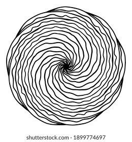 Mandala Round für das Farbbuch. Dekorative runde Ornamente. Blumenform. Orientalische Vektorgrafik, Anti-Stress-Therapie. Wir haben Design-Elemente. Yoga Logos Vector. Schwarzes Symbol einzeln auf weißem Hintergrund.