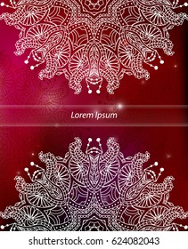 mandala. Round mandalas in vector. Abstract design element. Decorative retro ornament. 