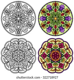 Mandala. Round Ornament