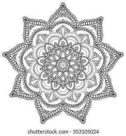 Mandala. Round Ornament