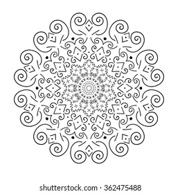 Mandala. Round Ornament.