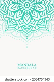Fondo de ornamento redondo de Mandala con gradiente. Fondo retro de Mandala