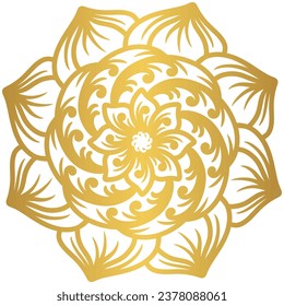 Fondo de ornamento redondo de Mandala con gradiente