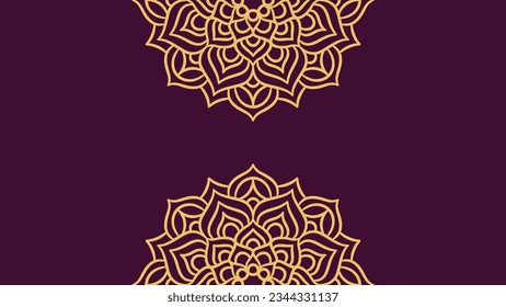 Mandala round ornament background template. Decorative Mandala