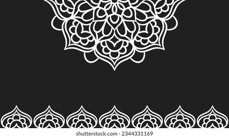 Mandala Rundschmuck-Hintergrundvorlage. Ziermandala