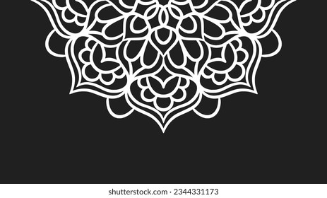 Mandala round ornament background template. Decorative Mandala