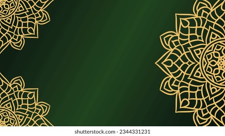 Mandala round ornament background template. Decorative Mandala