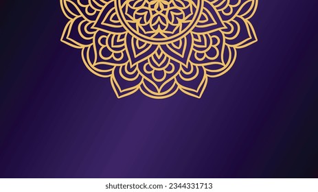 Mandala Rundschmuck-Hintergrundvorlage. Ziermandala