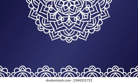 Mandala round ornament background template. Decorative Mandala