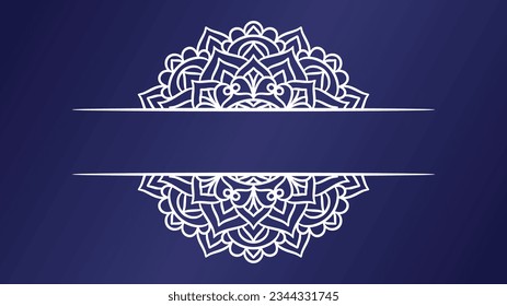 Mandala round ornament background template. Decorative Mandala