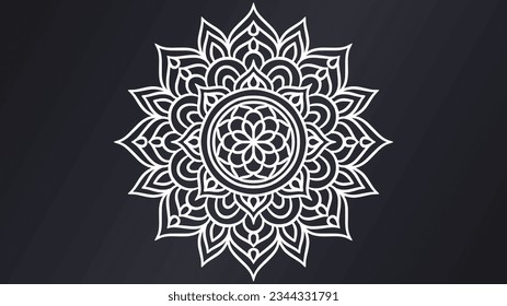 Mandala Rundschmuck-Hintergrundvorlage. Ziermandala