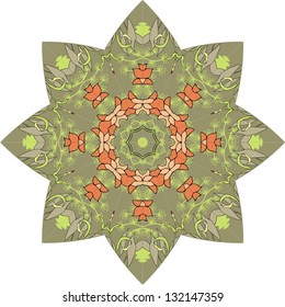 Mandala. Round Ornament Pattern.