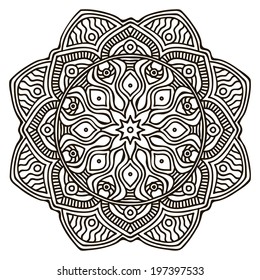 Mandala. Round Ornament Pattern