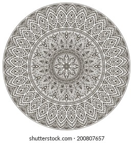 Mandala. Round Ornament Pattern