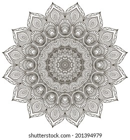 Mandala. Round Ornament Pattern