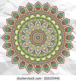 Mandala. Round Ornament Pattern
