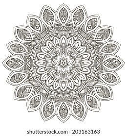 Mandala. Round Ornament Pattern