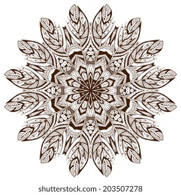 Mandala. Round Ornament Pattern