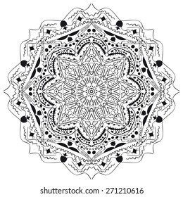 Mandala. Round Ornament Pattern