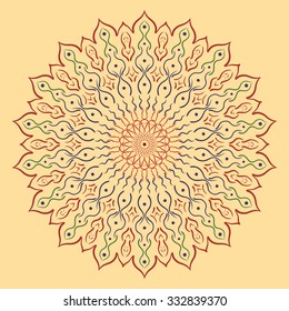 Mandala. Round Ornament Pattern