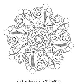Mandala. Round Ornament Pattern