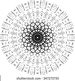 Mandala. Round Ornament Pattern
