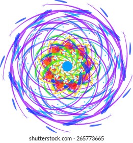 Mandala. Round Ornament Pattern. Abstract decorative elements. 