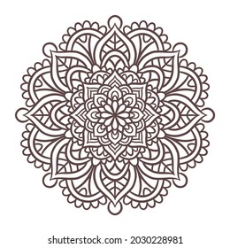 Mandala Rundschmuck Muster. Dekoratives Muster im orientalischen Stil. Vintage-Dekorationselemente