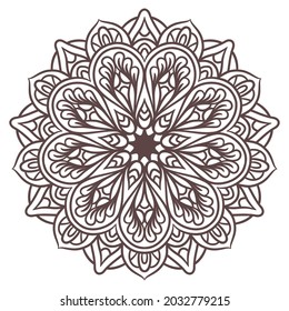 Mandala Rundschmuck Muster. Dekoratives Muster im orientalischen Stil. Vintage-Dekorationselemente