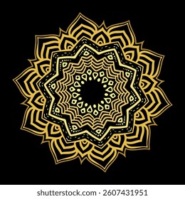 Mandala Round Ornament Pattern. Decorative pattern in oriental style. Ethnic Mandala With Colorful
