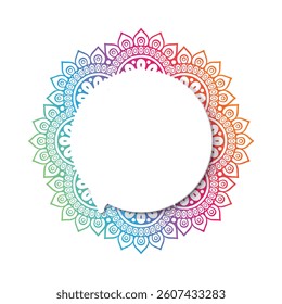 Mandala Round Ornament Pattern. Decorative pattern in oriental style. Ethnic Mandala With Colorful
