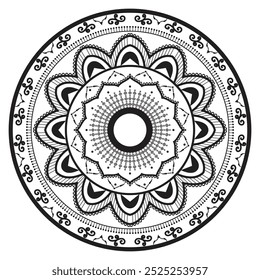 Mandala Round Ornament Pattern Design