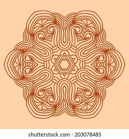 Mandala. Round Ornament Pattern. Element for design. 