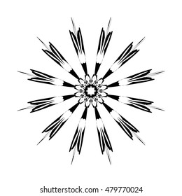 Mandala. Round Ornament Pattern. Ethnic ornament. Floral circular mandala