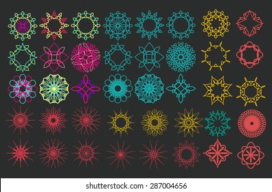 Mandala. Round Ornament Pattern. Geometric circle vintage decorative elements. Hand drawn background. Islam, Arabic, Indian, ottoman motifs. Perfect set for any other kind of design, birthday and
