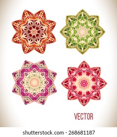 Mandala. Round Ornament Pattern. Hand drawn background.